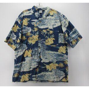 Chemise Hawaii OCEAN PACIFIC - Motif Floral - Taille L - Manches Courtes - Rayon - Occasion En Très Bon état